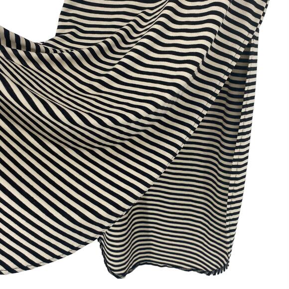 PAINTED THREADS Striped Double Slit Curved Hem Maxi Skirt Size Large Stretch - Picture 2 of 5